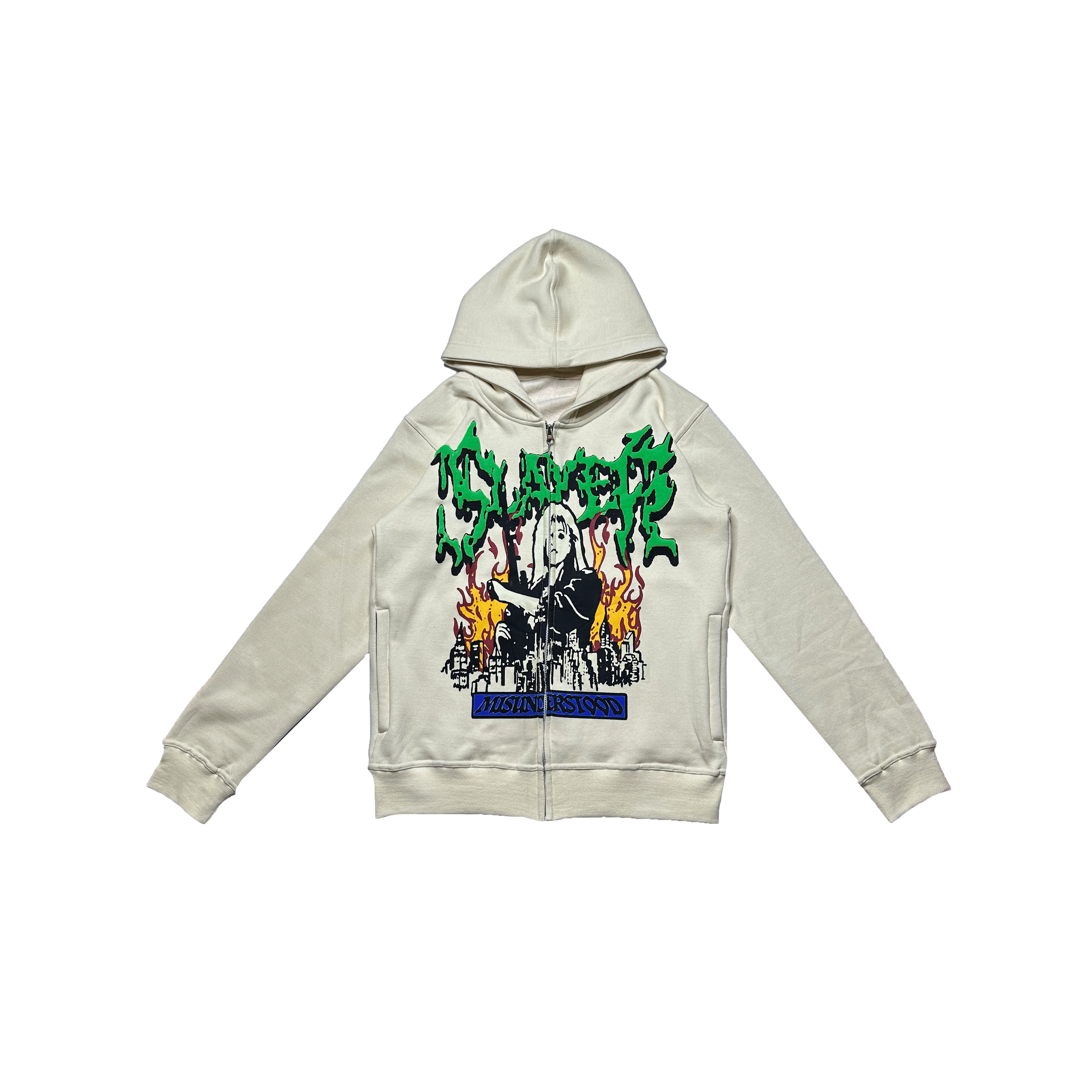 Slayer zip up discount hoodie