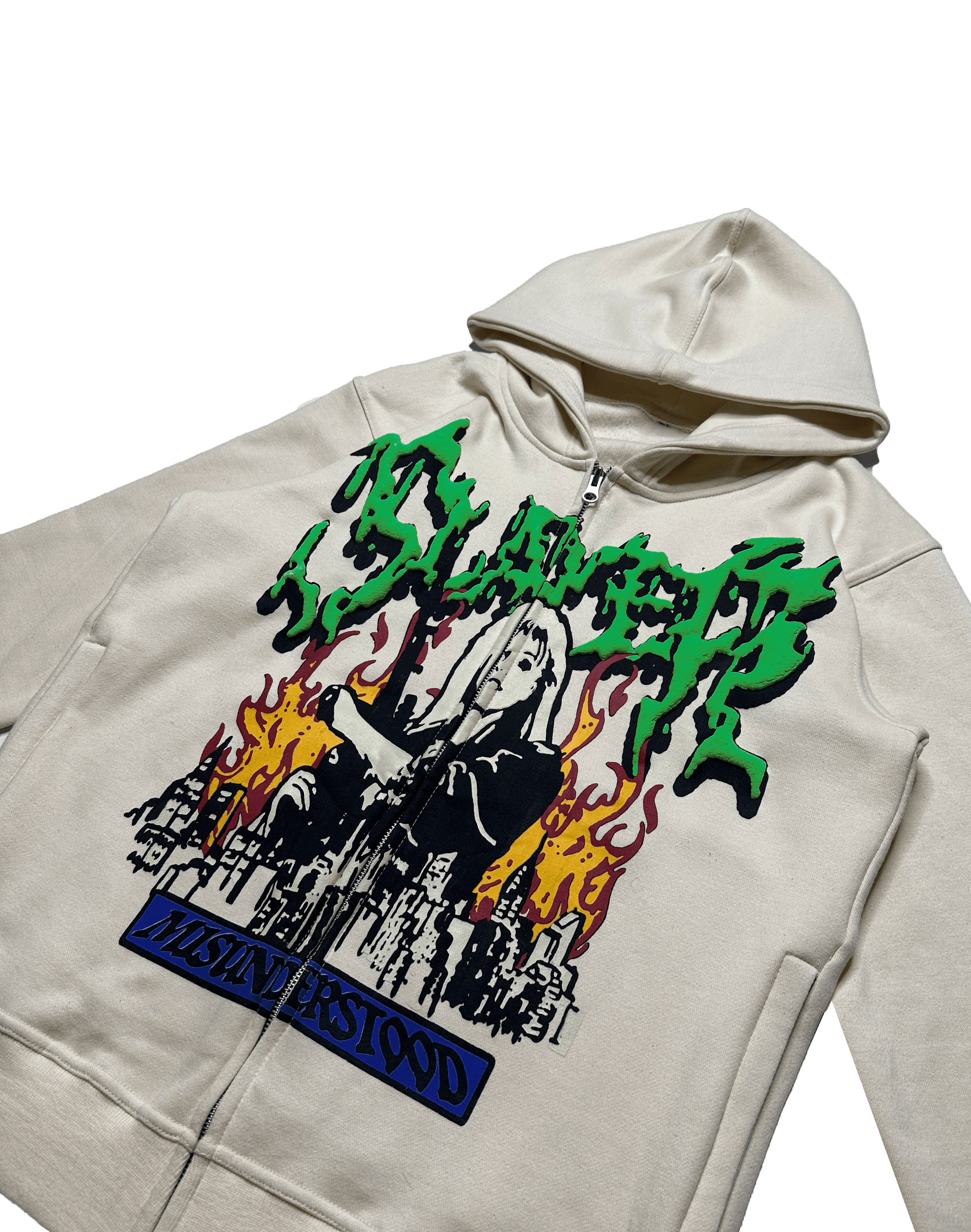 Slayer zip up hoodie sales