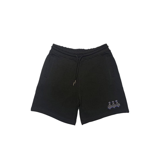 MSUD.CO Sweatshorts S / Black Logo Sweatshorts (Jet Black)